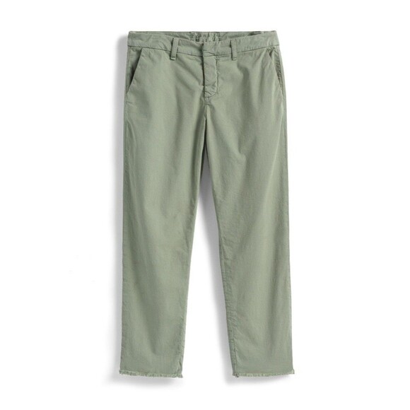 Frank & Eileen Wicklow Size 6 Crop Chinos Pants Sage Green Stretchy - Picture 4 of 11